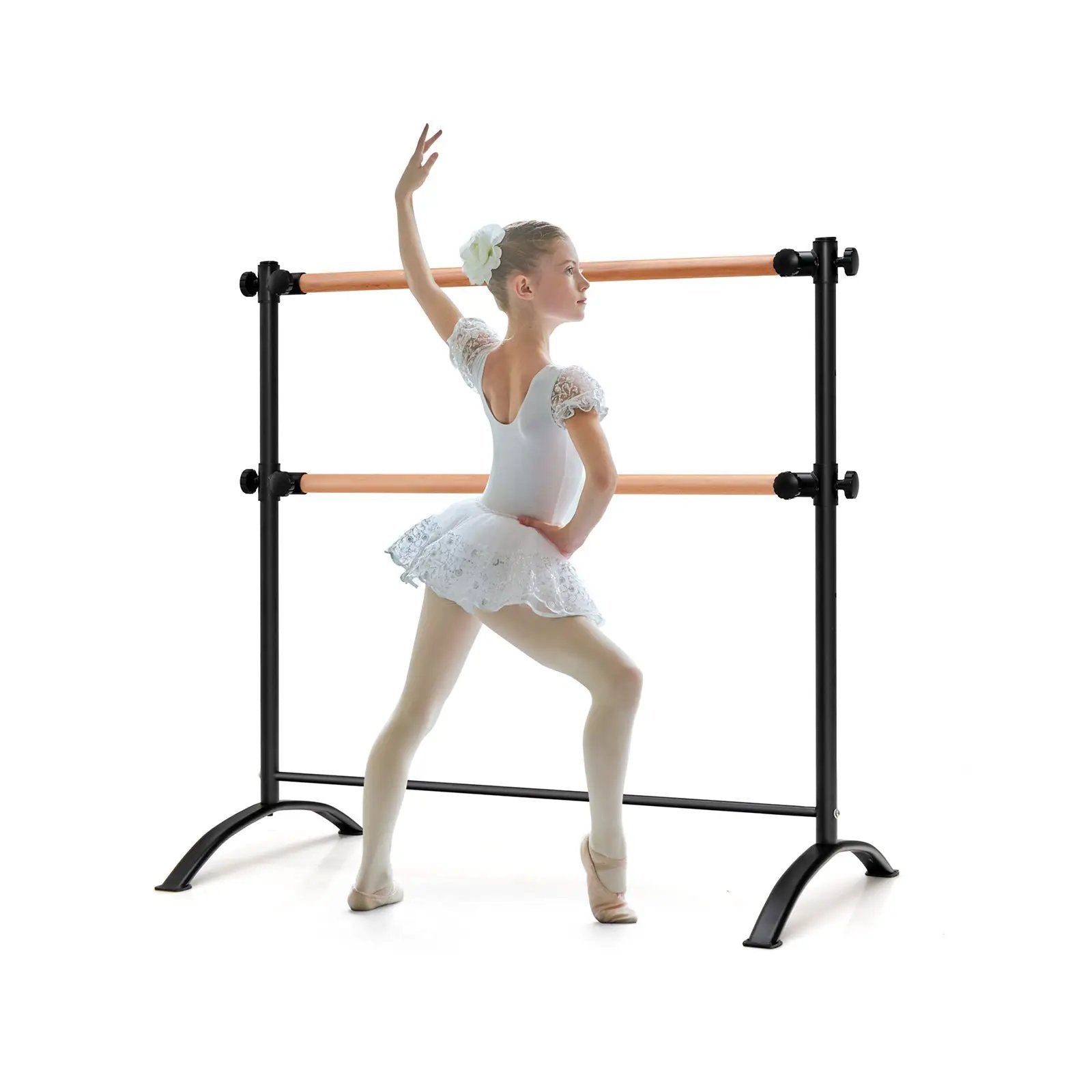 4 Foot Portable Freestanding Double Ballet Barre by DirectDeals