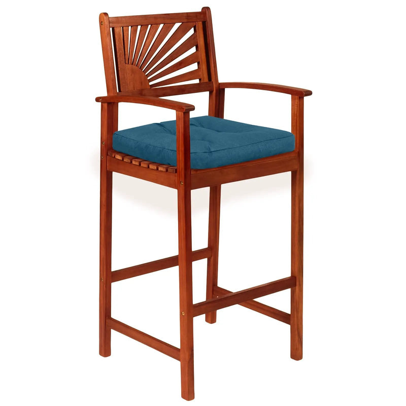4 Pack 17.5 x 17 Inch U-Shaped Chair Pads with Polyester Cover by DirectDeals