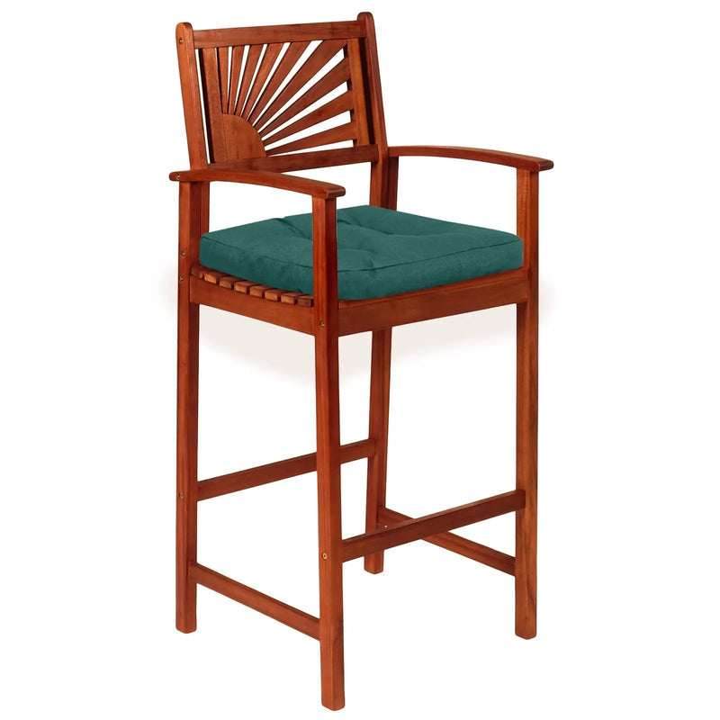 4 Pack 17.5 x 17 Inch U-Shaped Chair Pads with Polyester Cover by DirectDeals