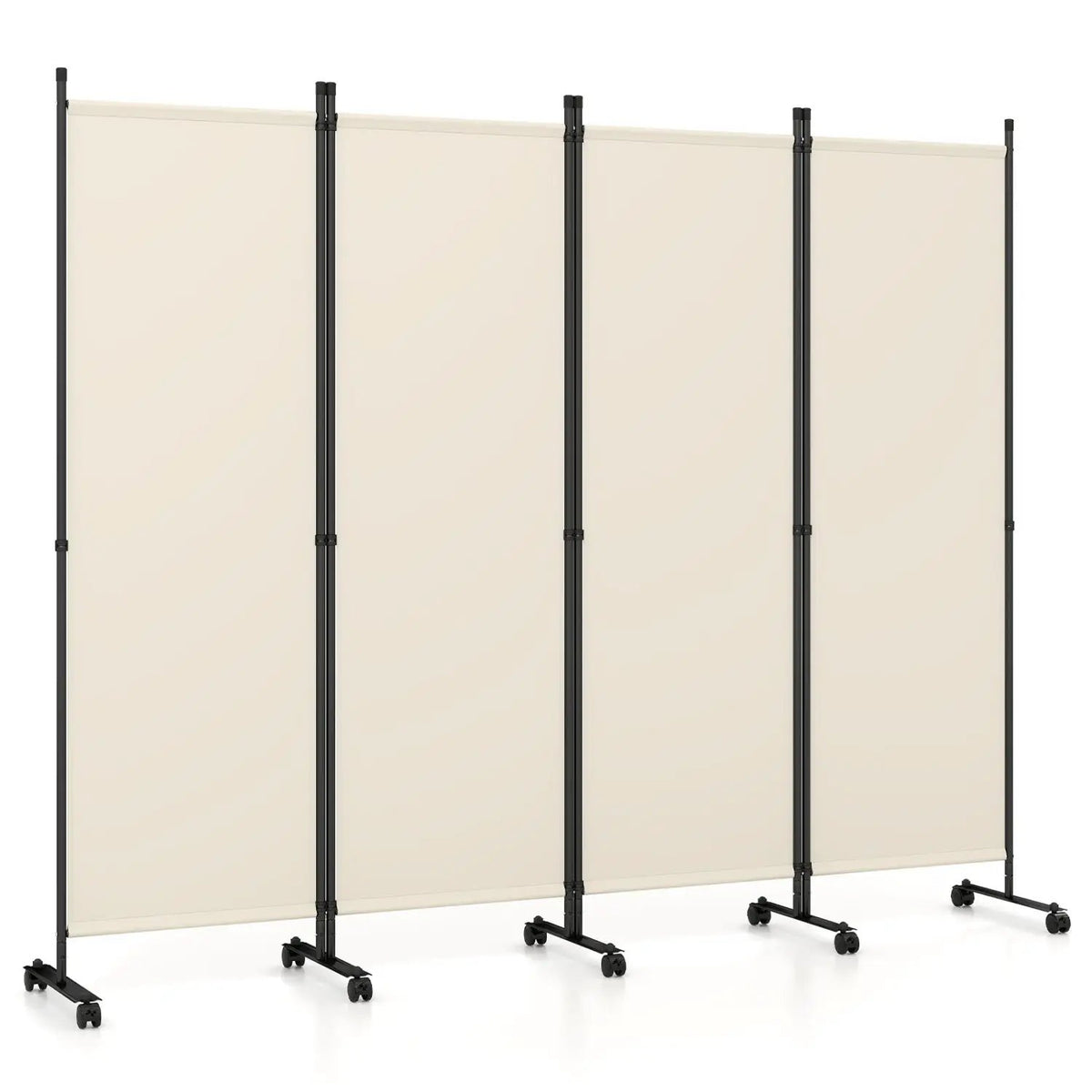4-Panel Room Divider with Lockable Wheels - 87" x 68", photo 3 of 24