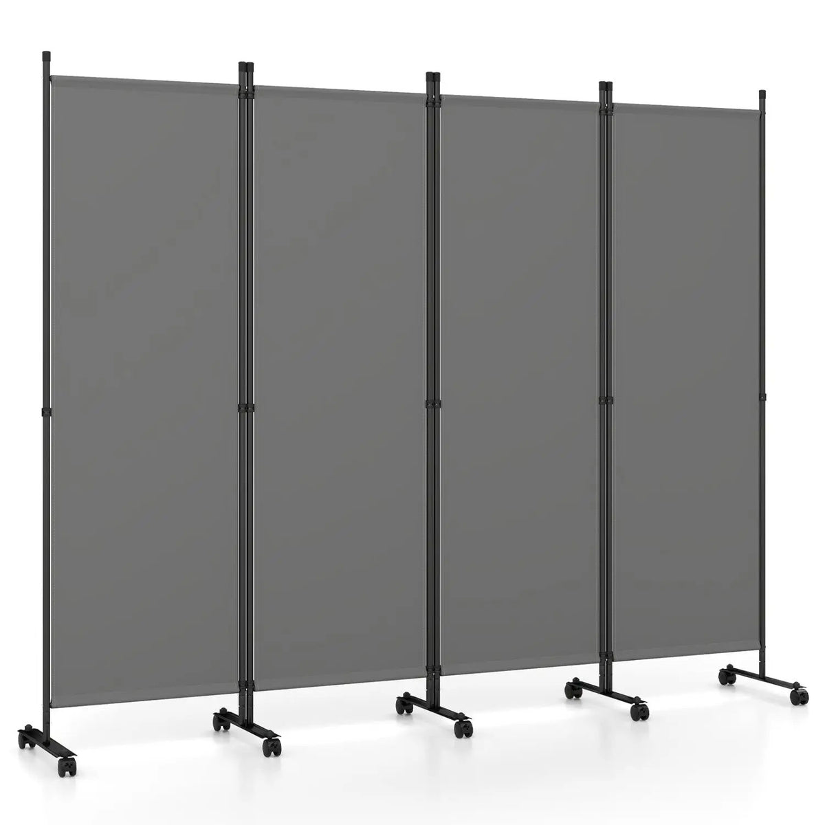 4-Panel Room Divider with Lockable Wheels - 87" x 68", photo 11 of 24