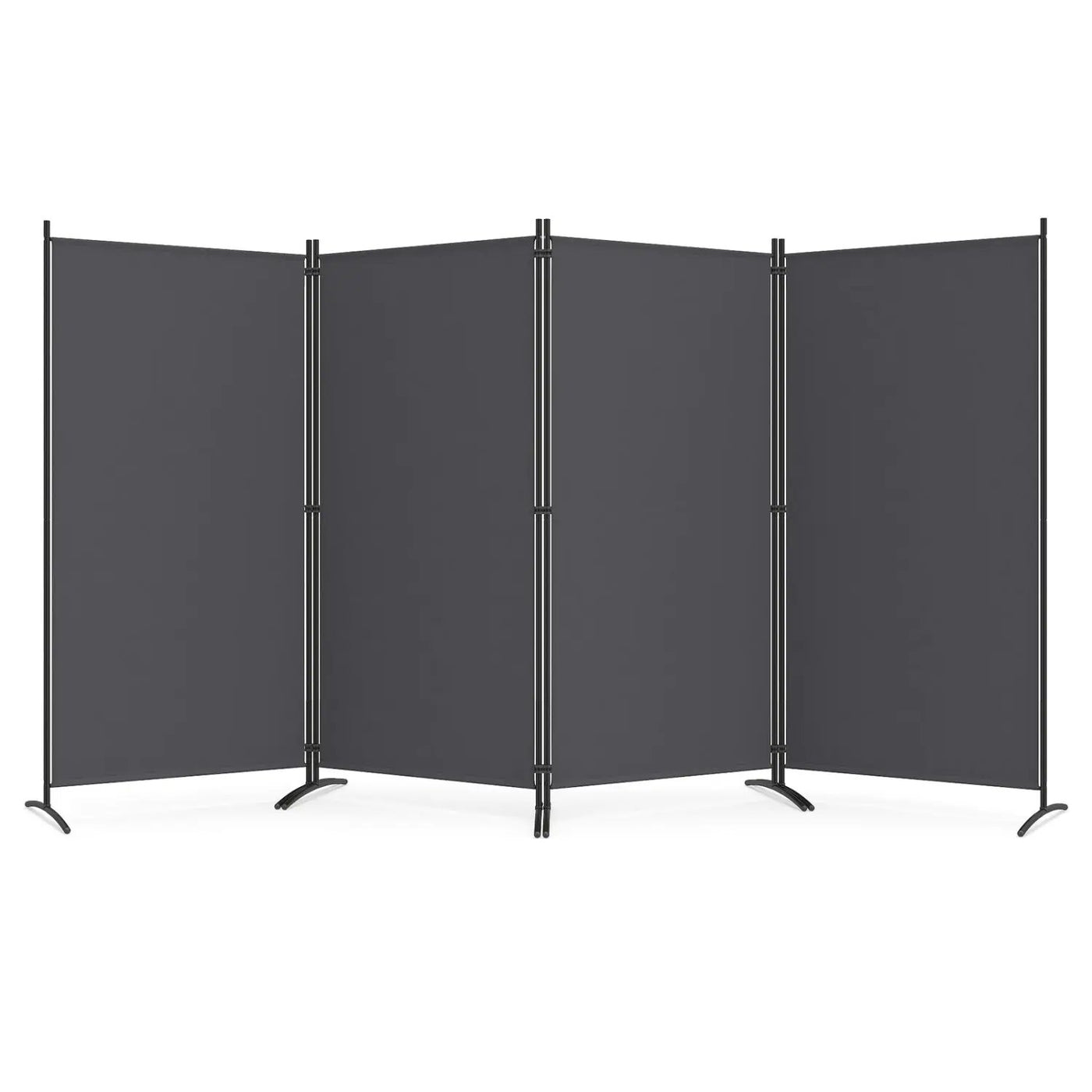 4 Panel Room Divider Screen 6 FT Tall Folding Privacy Partition by DirectDeals