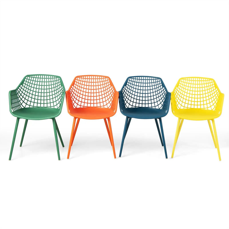 4 Pieces Kids Chairs with Curved Backrest and Ergonomic Armrests by DirectDeals