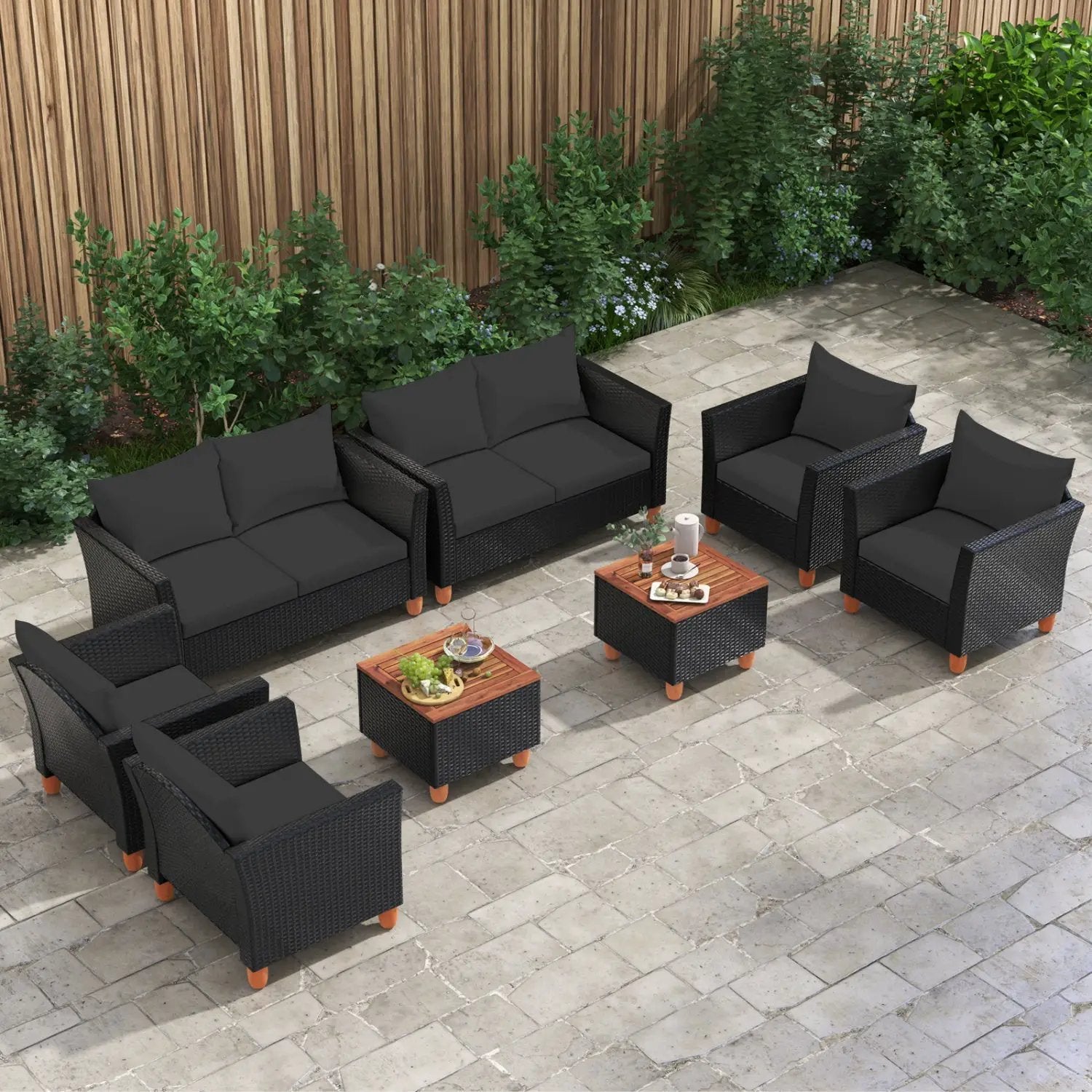 4-Piece Patio Conversation Set with Storage Coffee Table by DirectDeals