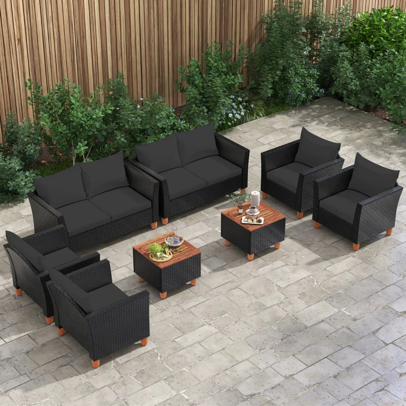 4-Piece Patio Conversation Set with Storage Coffee Table by DirectDeals