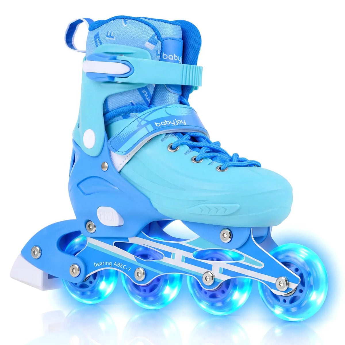 4-Size Adjustable Light-Up Inline Skates for Toddlers Ages 5-7, photo 20 of 32