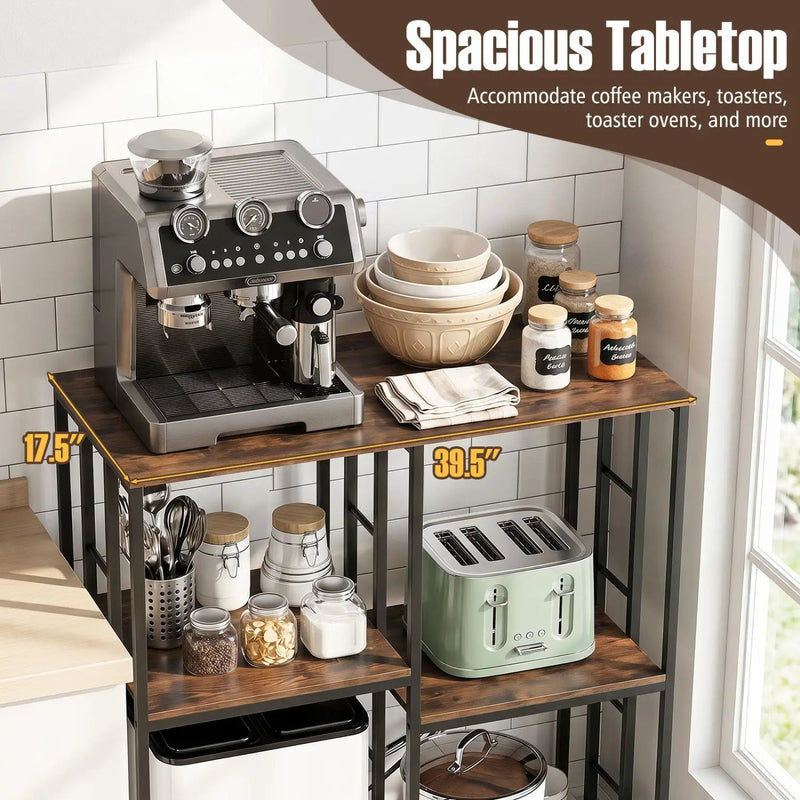 4-Tier Baker's Rack with Heavy-Duty Metal Frame by DirectDeals