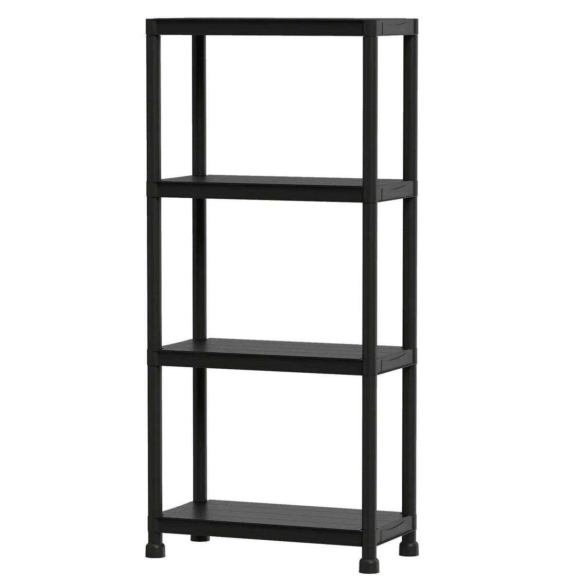 4-Tier Heavy-Duty Plastic Storage Shelves Freestanding Garage Shelving Unit, photo 7 of 24
