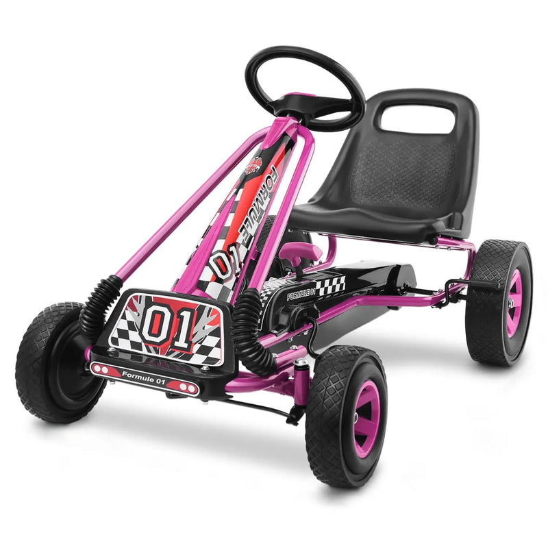 4 Wheels Kids Ride On Pedal Powered Bike Go Kart Racer Car Outdoor Play Toy by DirectDeals
