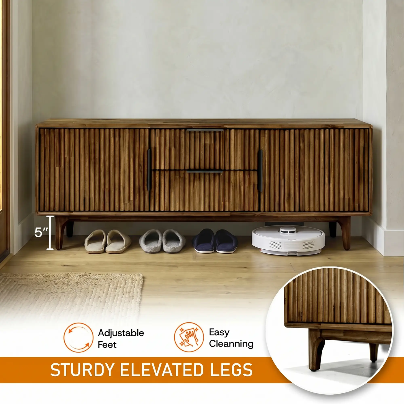 Bosk Solid Wood Storage Bench by Megsu
