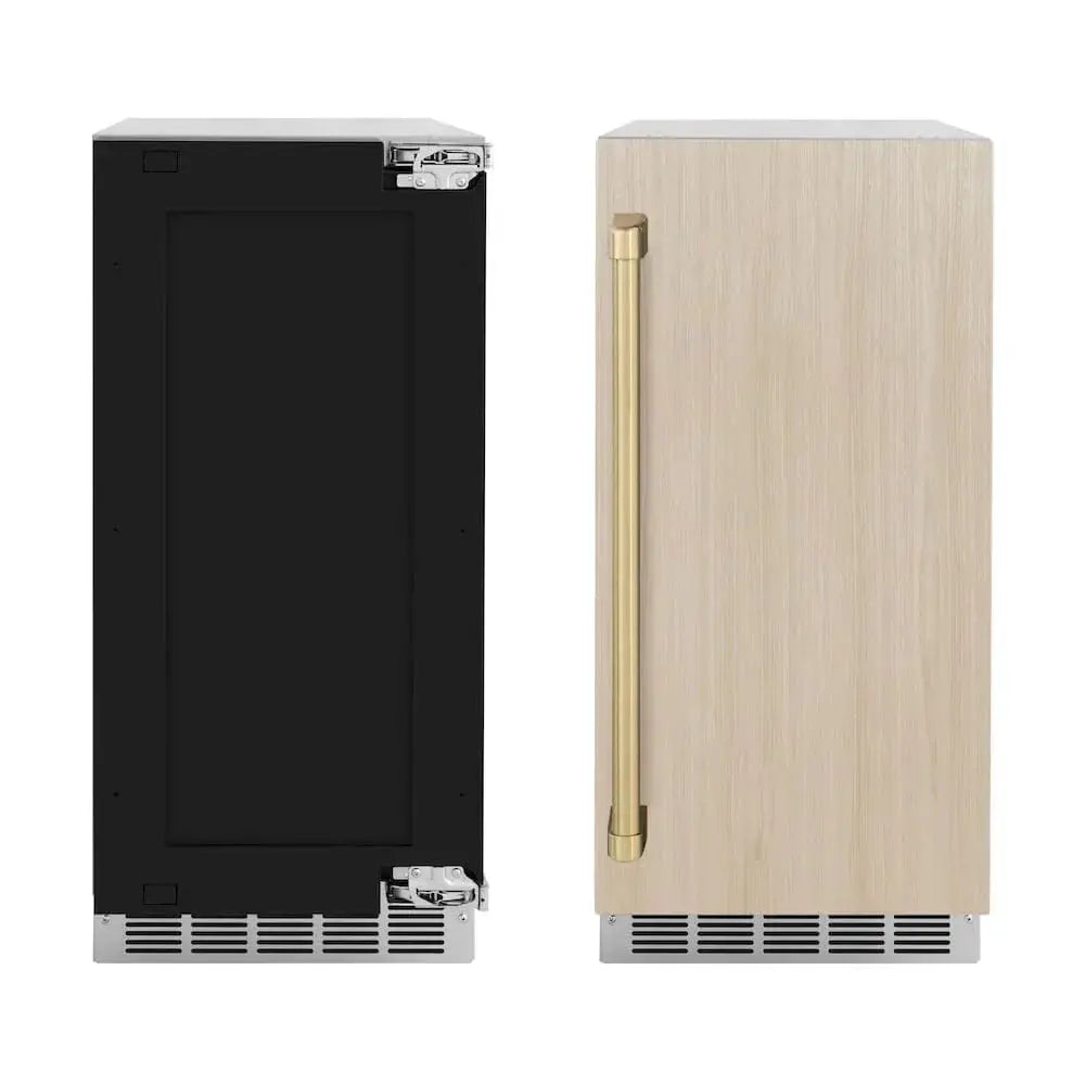 ZLINE 15" Touchstone Gourmet Ice Maker Drain Pump Panel Ready Door Champagne Bronze IGMDPZ-15-CB by Farmhouse Kitchen and Bath