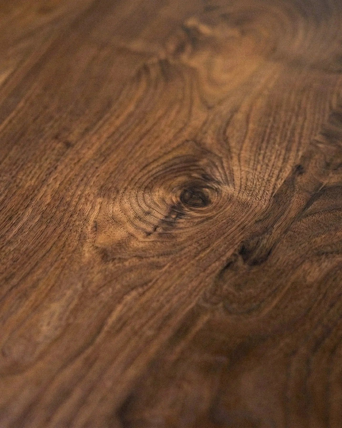 Modern Round Walnut Pedestal Dining Table, photo 3 of 6