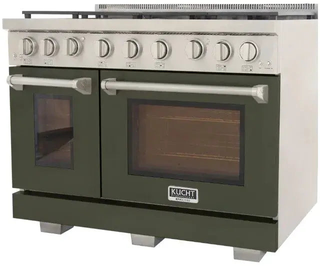 Kucht 48" Freestanding Professional Gas Range KFX4800X-G by Farmhouse Kitchen and Bath