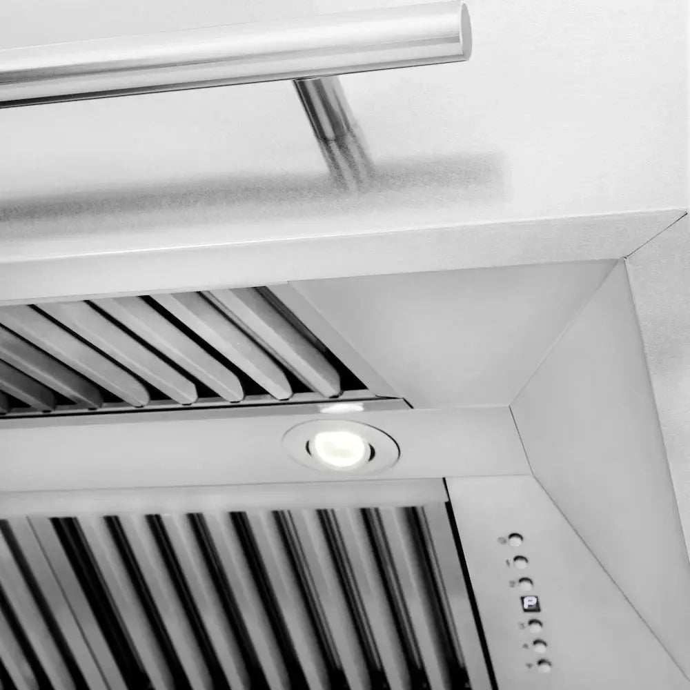ZLINE 48" Autograph DuraSnow Red Stainless Wall Range Hood 8654SNX-RM-48 by Farmhouse Kitchen and Bath