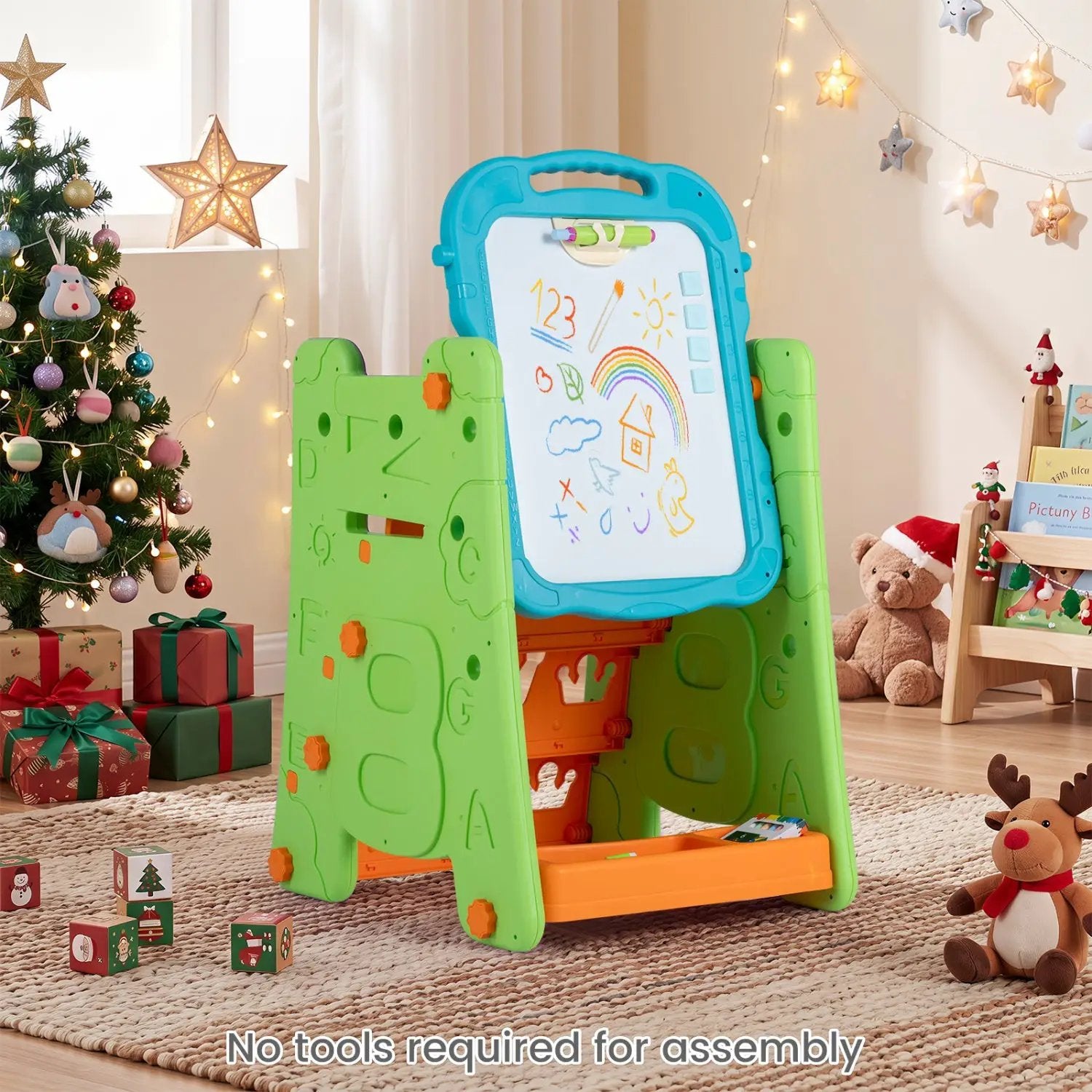 Kids Art Easel 4-in-1 Double Sided Magnetic Board by DirectDeals