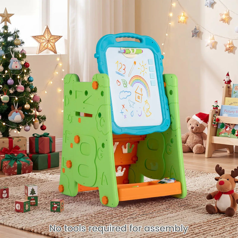 Kids Art Easel 4-in-1 Double Sided Magnetic Board by DirectDeals