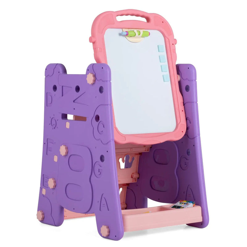 Kids Art Easel 4-in-1 Double Sided Magnetic Board by DirectDeals