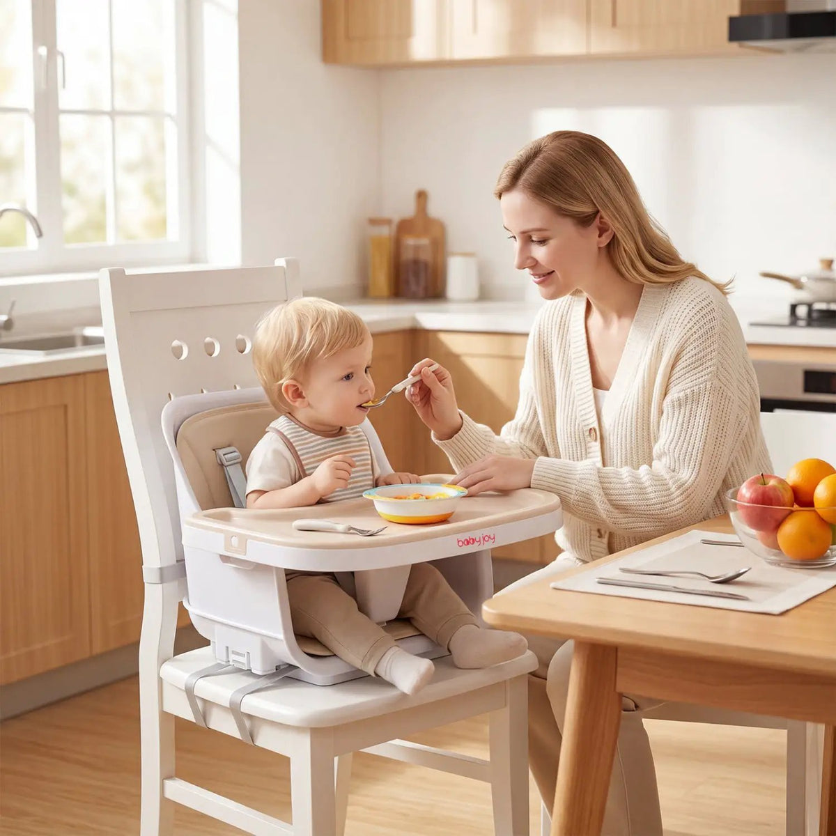 4-in-1 Convertible Baby High Chair with Adjustable Tray, photo 2 of 16