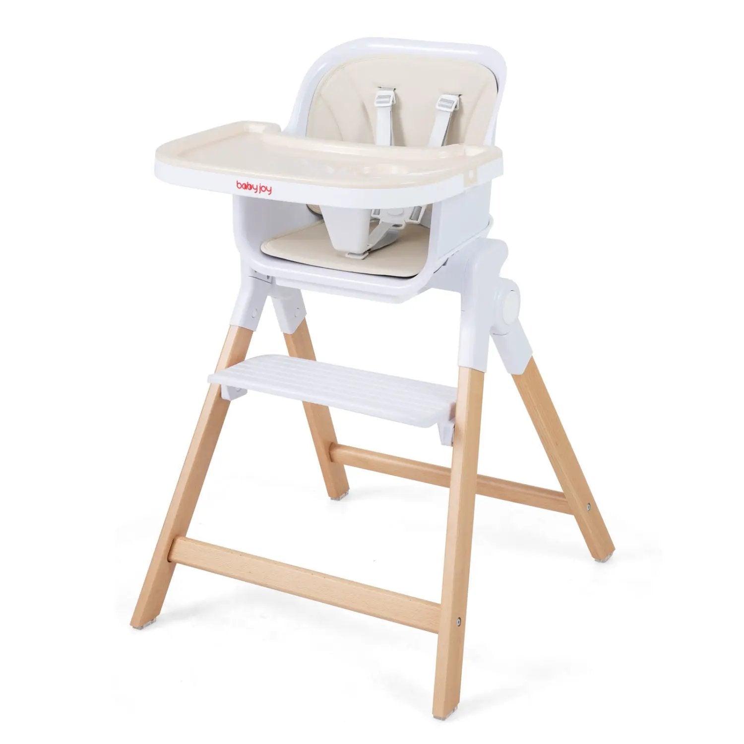4-in-1 Convertible Baby High Chair with Adjustable Tray by DirectDeals