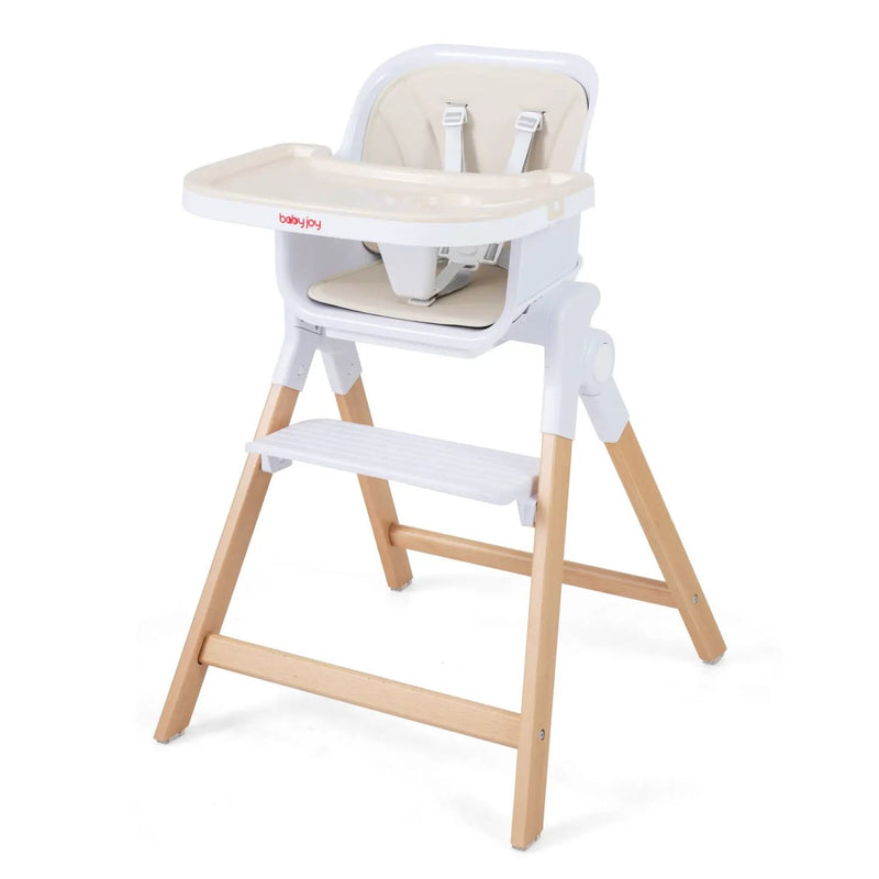 4-in-1 Convertible Baby High Chair with Adjustable Tray by DirectDeals