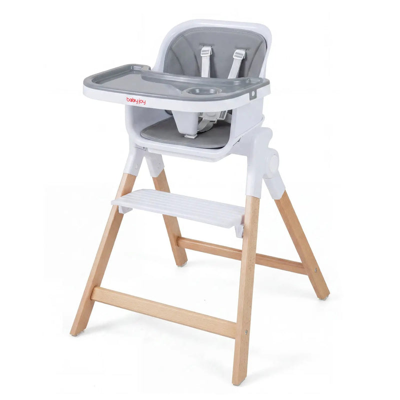 4-in-1 Convertible Baby High Chair with Adjustable Tray by DirectDeals
