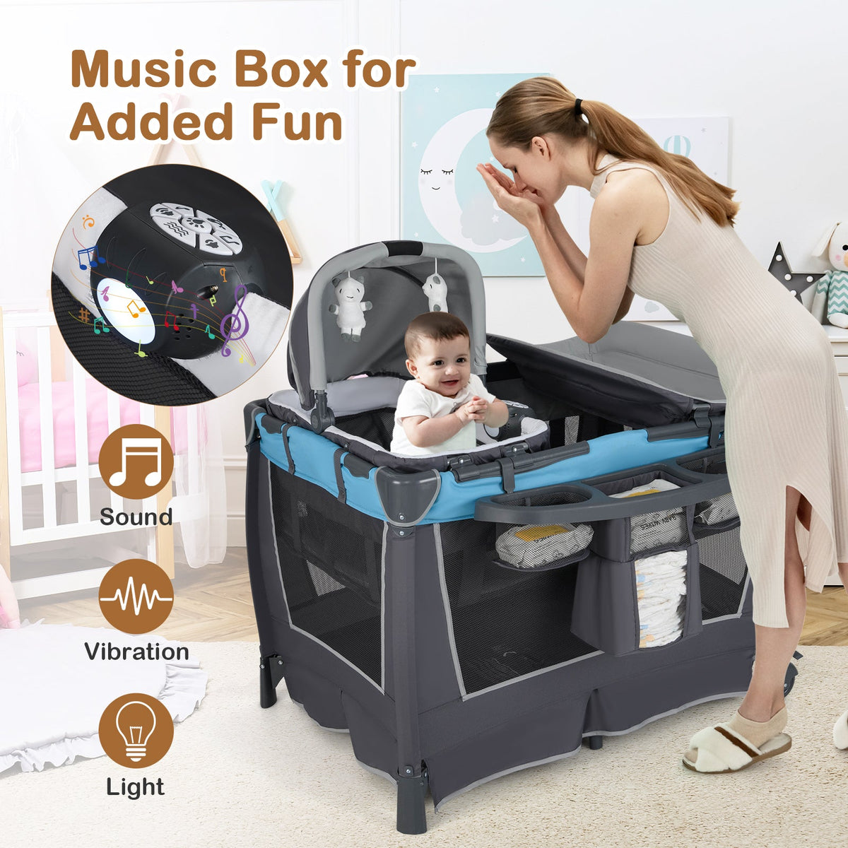 4-in-1 Convertible Portable Baby Play, photo 2 of 10