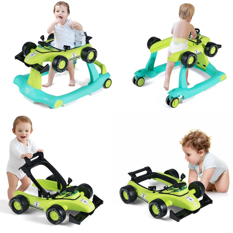 4-in-1 Foldable Activity Push Walker with Adjustable Height by DirectDeals