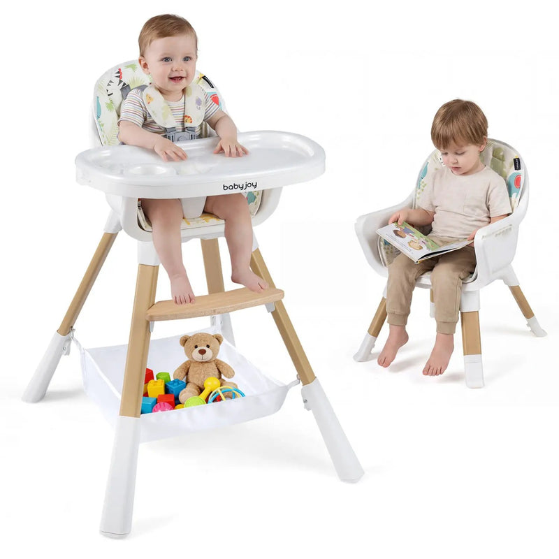 4 in 1 High Chair for Babies Convertible Toddler Highchair-Multicolor by DirectDeals