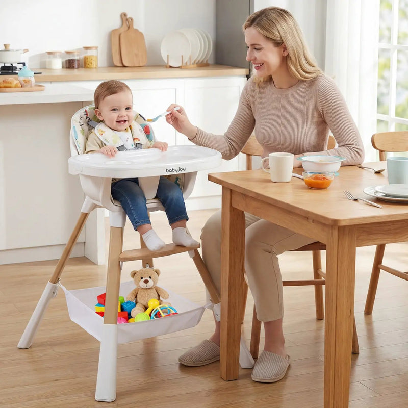 4 in 1 High Chair for Babies Convertible Toddler Highchair-Multicolor by DirectDeals