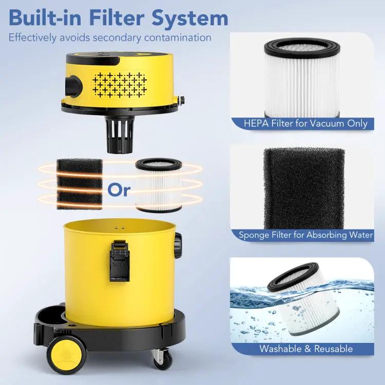 4-in-1 Portable Wet Dry Vacuum Cleaner by DirectDeals