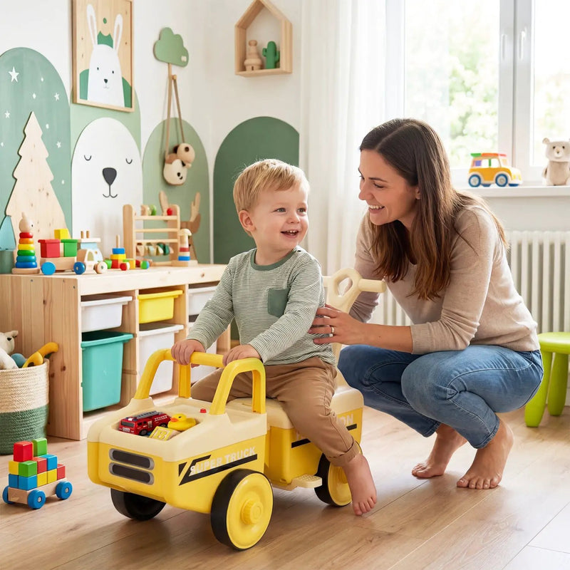 4-in-1 Ride On Push Car with Music and Storage by DirectDeals
