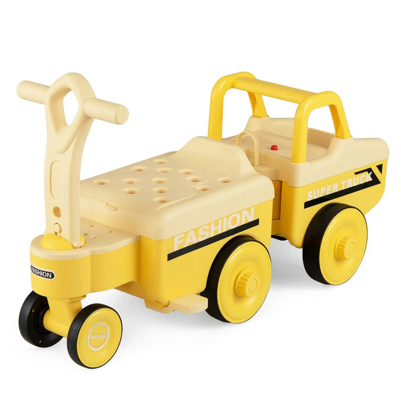 4-in-1 Ride On Push Car with Music and Storage by DirectDeals
