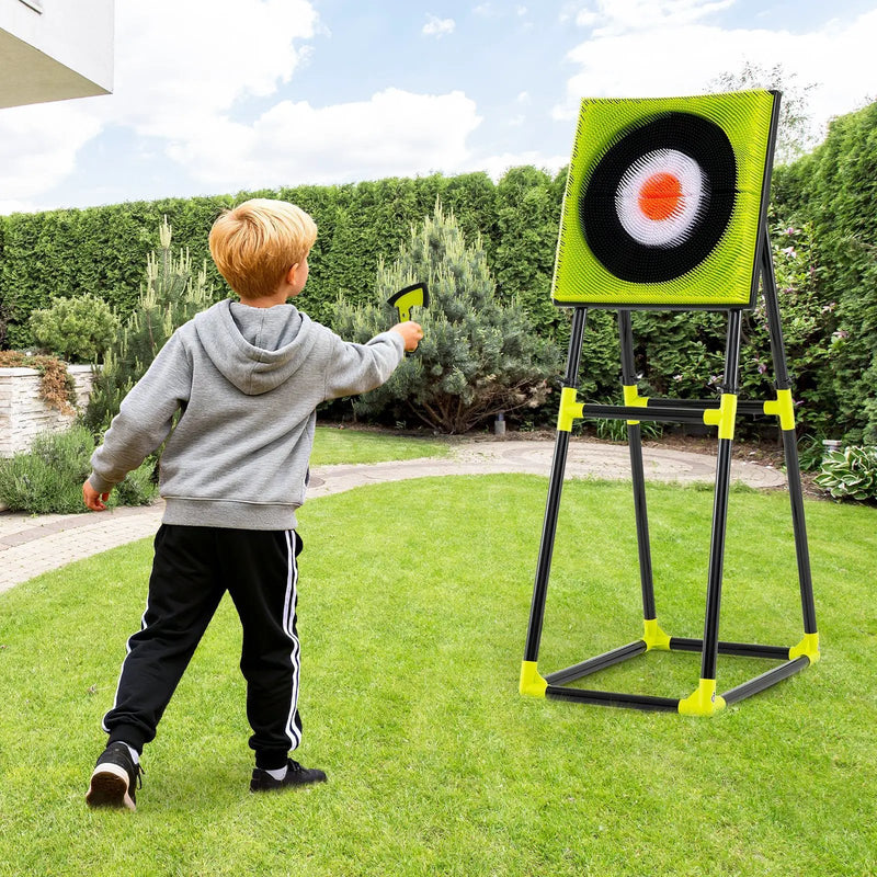 4 in 1 Throwing Target Set Kids Throwing Game with Bristle Target by DirectDeals