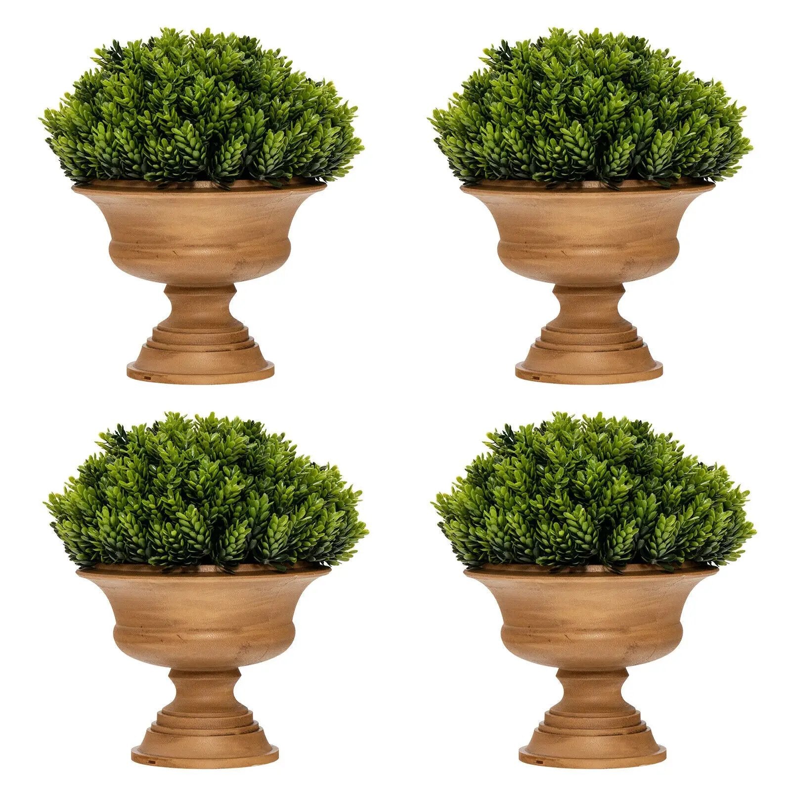 4 Pack Artificial Boxwood Topiary Trees by DirectDeals