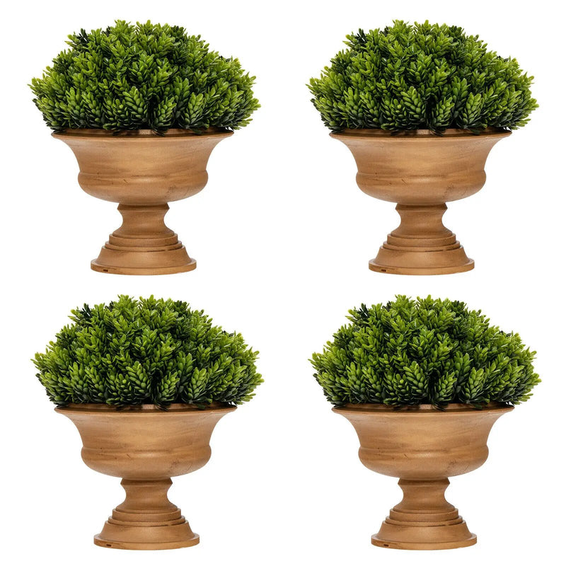 4 Pack Artificial Boxwood Topiary Trees by DirectDeals