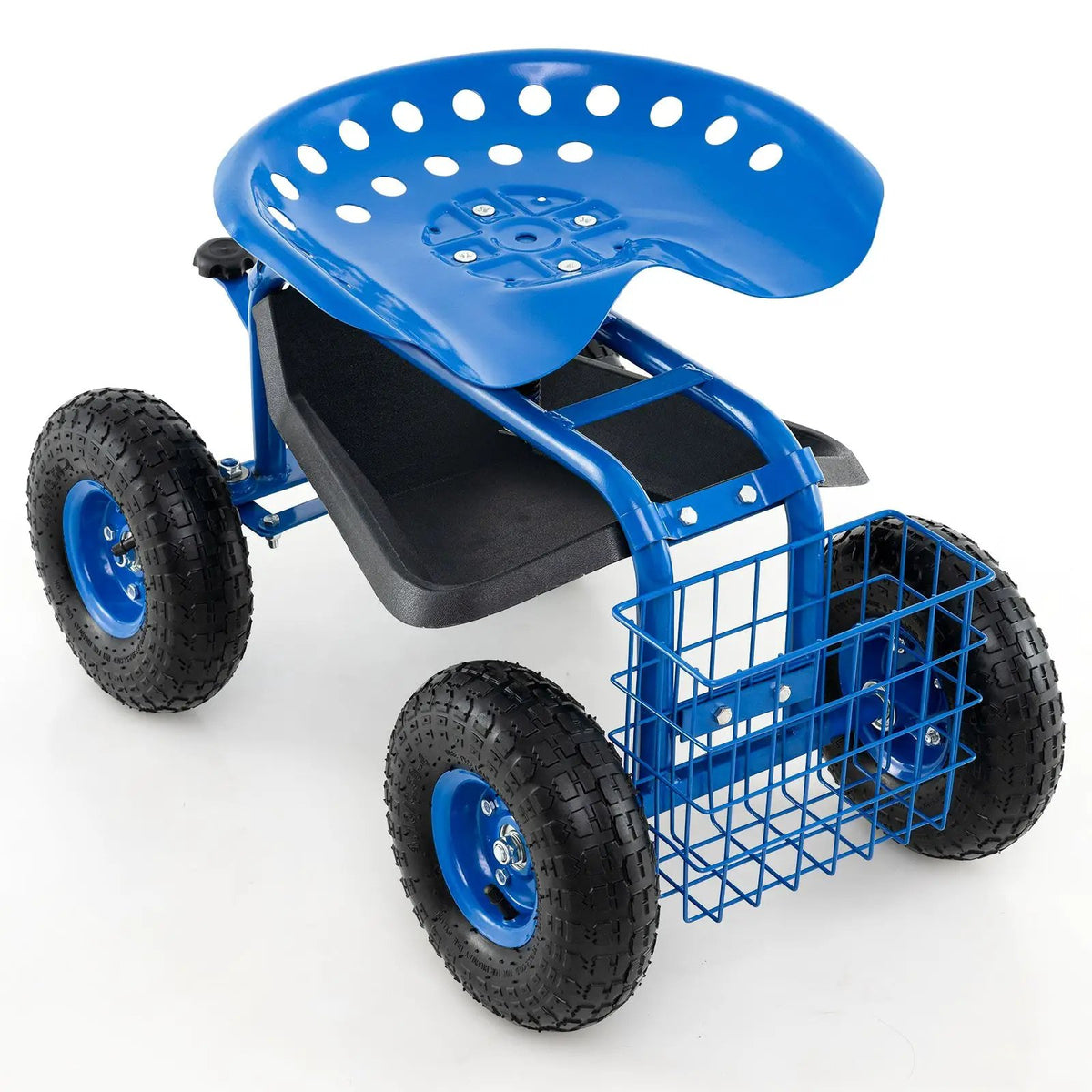 4-Wheel Rolling Garden Cart Work Seat, photo 3 of 10