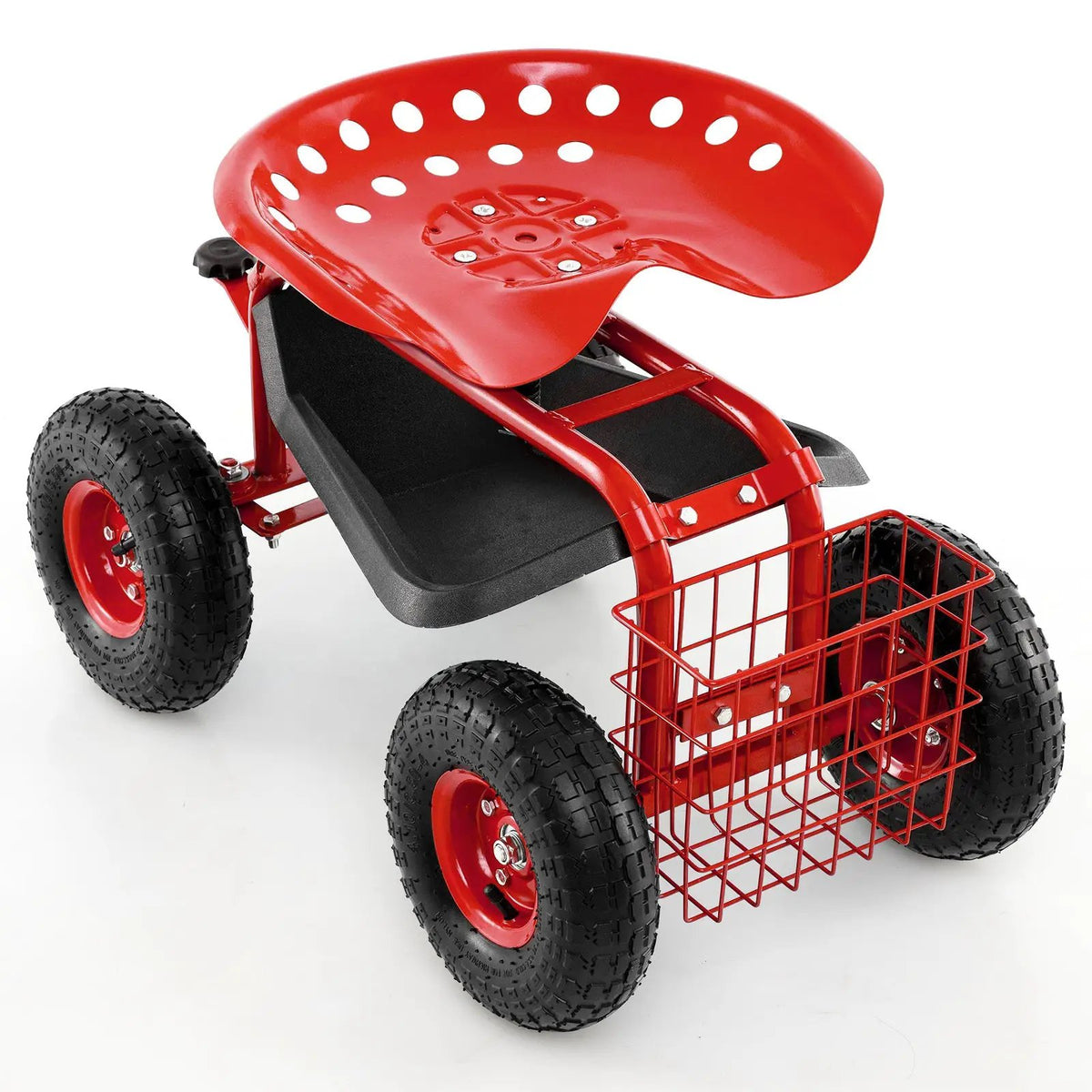 4-Wheel Rolling Garden Cart Work Seat, photo 10 of 10