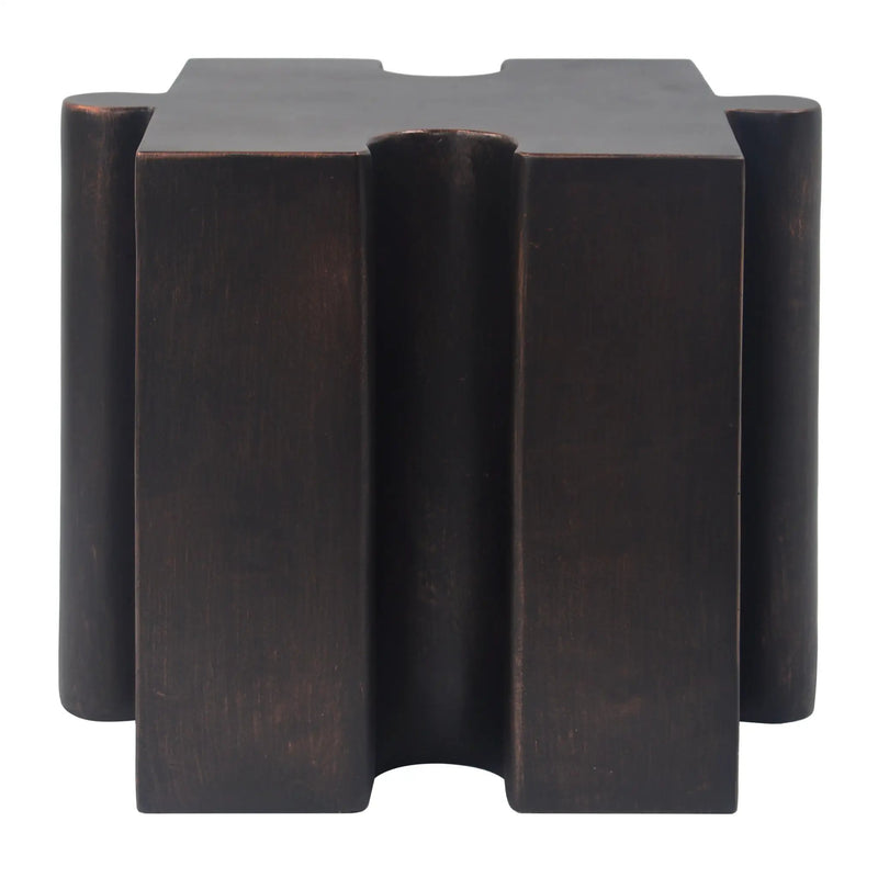 Puzzle Art Side Table, Modular Concave Edge MGO Table by HouseOfZazla