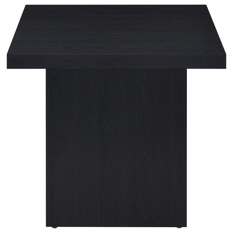 Devar 2-piece Square Cocktail Coffee End Table Set Black by Unique Piece Furniture