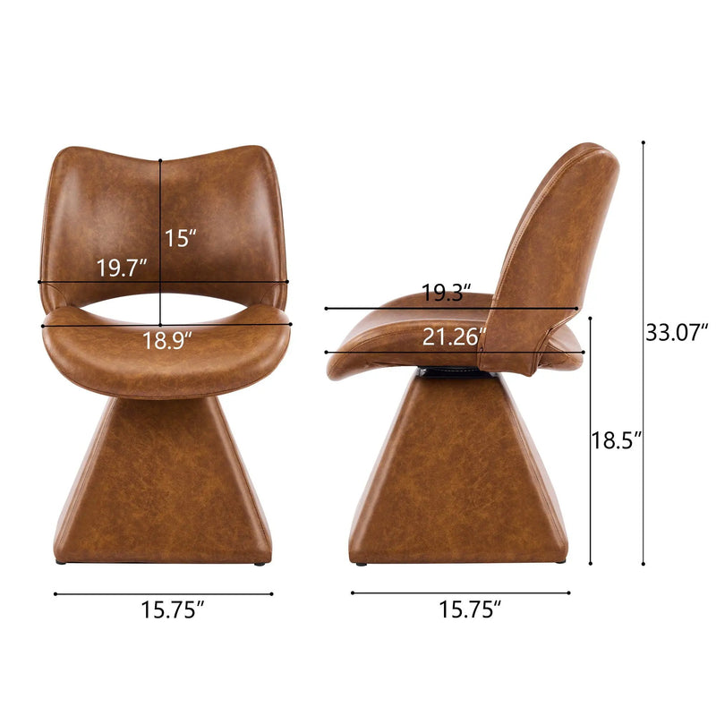 Modern Swivel Dining Chair With High Back by Unique Piece Furniture