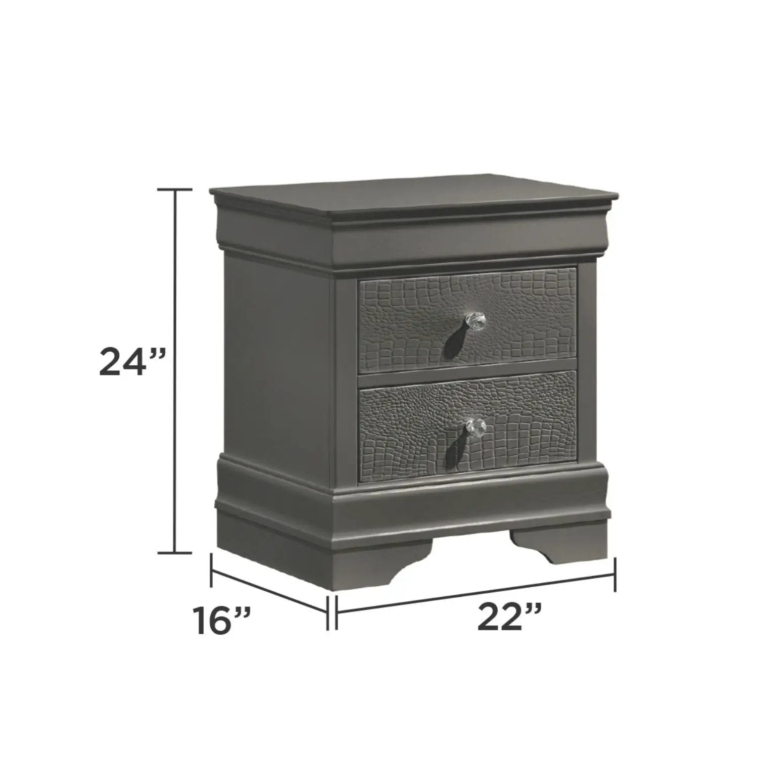 Blaze - 2 Drawer Nightstand by HouseOfZazla