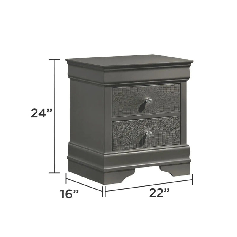 Blaze - 2 Drawer Nightstand by HouseOfZazla