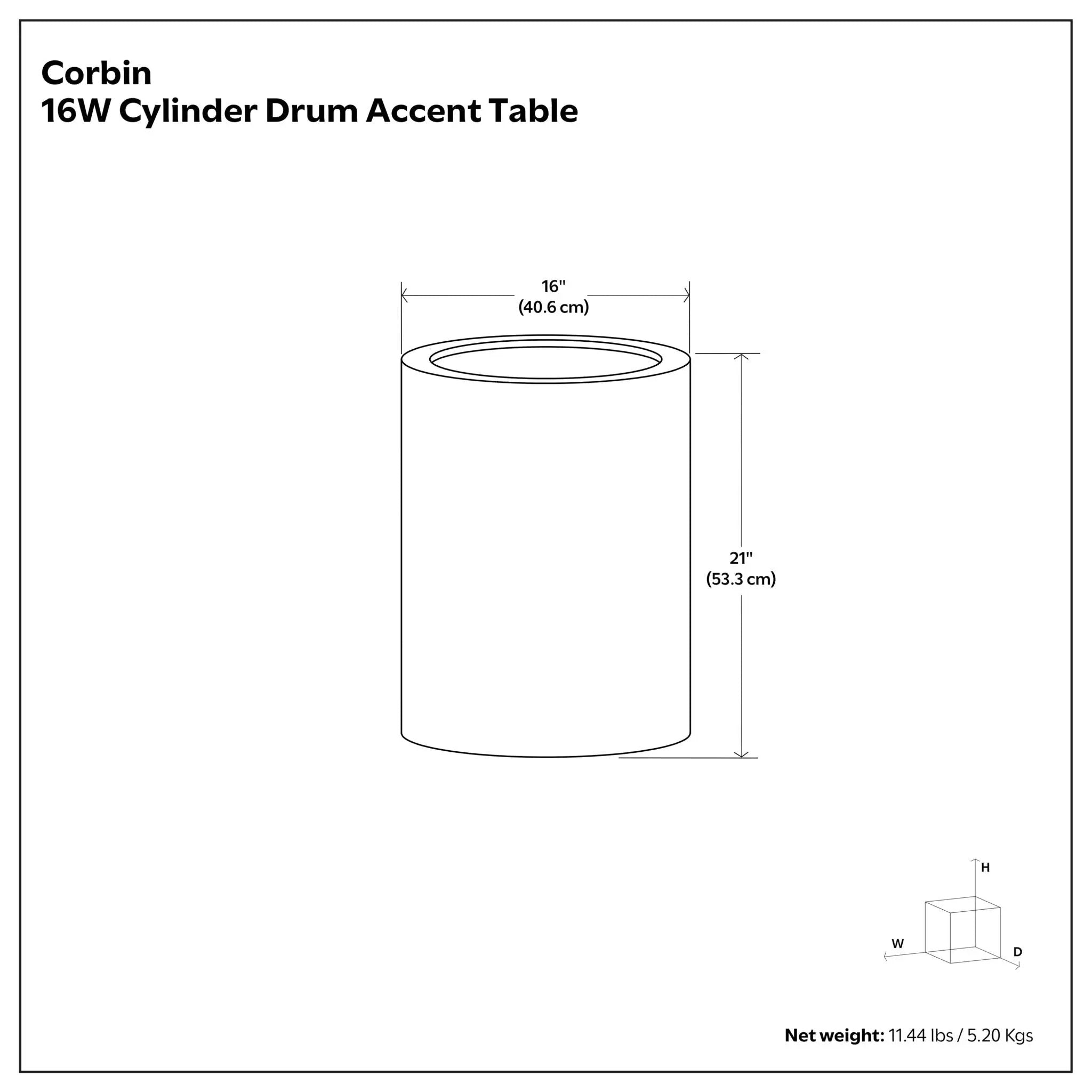 Corbin - Hammered Metal Side Table by Unique Piece Furniture