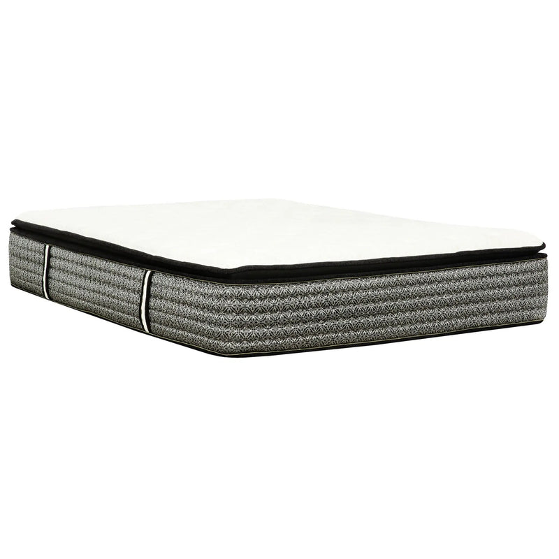 14" Premium Hybrid Mattress In A Box Plush Gel Memory Foam Top With Cooling Technology - Gray / White - Queen by Unique Piece Furniture