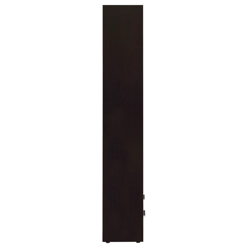 Maureen - 5 Shelf Bookcase With Drawer - Cappuccino