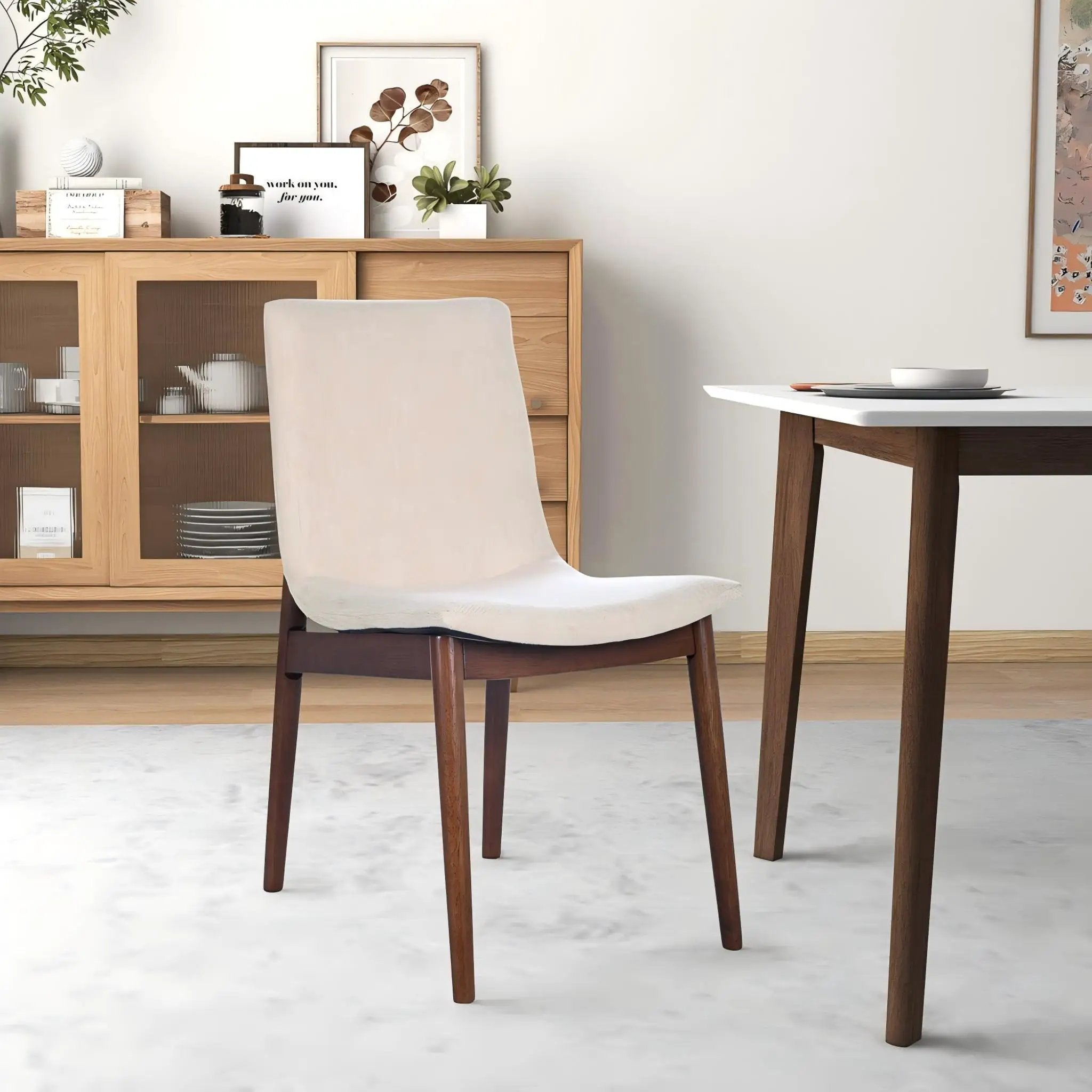 Ravel - Dining Chair (Set of 2) - Beige by HouseOfZazla