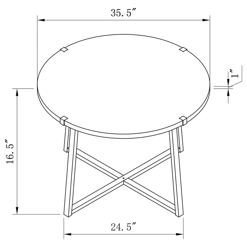 Heyer - Round Table With Open Base by HouseOfZazla