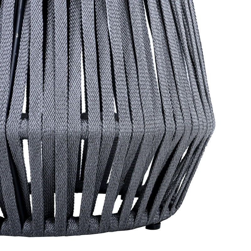 Outdoor Side Table with Rope and Acacia Wood by HouseOfZazla