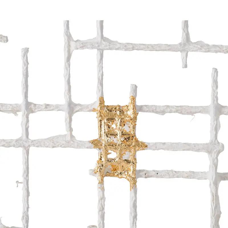 Iron Wall Decor - White / Gold by HouseOfZazla