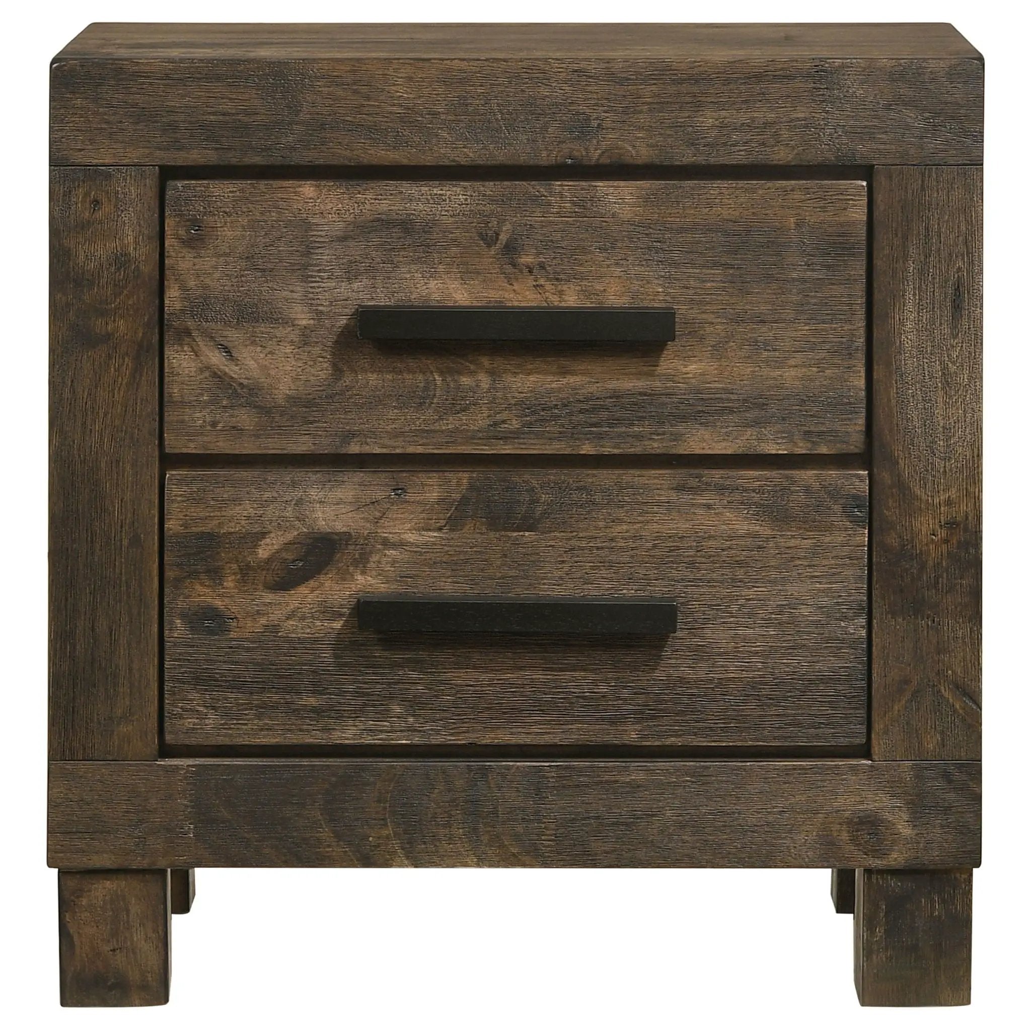 Woodmont 2-drawer Nightstand Rustic Golden Brown by Unique Piece Furniture
